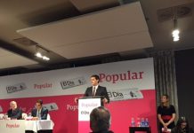 Enrique Pascual, presidente de la Cámara de Contratistas de CyL, participa en el Desayuno Informativo con el presidente de Ciudadanos, Albert Ribera
