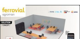 Ferrovial Agroman ha instalado baldosas inteligentes con calefacción radiante individual. La tecnología desarrollada por la startup Plactherm ha sido implantada en diciembre en una nueva oficina prefabricada en el Servicio de Maquinaria en Seseña