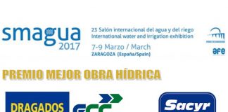 SMAGUA 2017 premia a las mejores obras hídricas realizadas en España. Nuestro reconocimiento para las empresas que las han llevado a cabo, entre las que se encuentran asociados como Dragados, Fcc o Sacyr