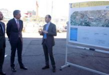Rollán y de la Serna presentan las obras de ampliación de la autovía A-5 en Móstoles que ha realizado FCC