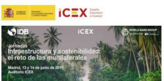 Jornada gratuita de Infraestructura y Sostenibilidad. Banco Mundial y BID 2017, junio en Madrid