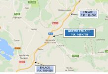 Fomento aprueba el proyecto para la construcción de un nuevo enlace en el PK 108+750 de la autovía A-67