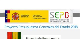 Presentado el Proyecto Presupuestos Generales del Estado 2018