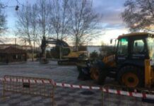 BLASGON inicia las obras de Aranda de Duero en la explanada del Santuario de las Viñas.
