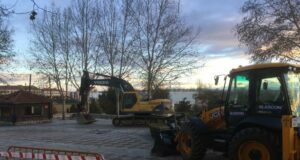 BLASGON inicia las obras de Aranda de Duero en la explanada del Santuario de las Viñas.