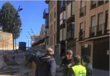 El alcalde de Soria visita las obras realizadas por BELTRAN MOÑUX