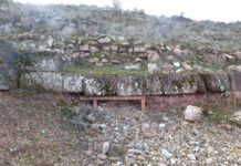 Excavaciones en la muralla de Tiermes para una próxima restauración MURALLA DE TIERMES