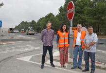 El delegado territorial visita las obras de rehabilitación del firme por Mata de Cuéllar Rehabilitación Firme Mata de Cuéllar