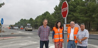 El delegado territorial visita las obras de rehabilitación del firme por Mata de Cuéllar Rehabilitación Firme Mata de Cuéllar