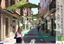 Instalación de toldos vegetales en El Campillo y la calle Santa María