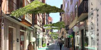 Instalación de toldos vegetales en El Campillo y la calle Santa María