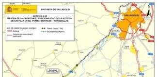 Construcción de tercer carril para tramo Simancas – Tordesillas