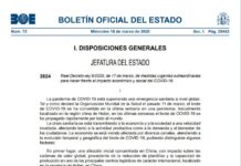 Adoptadas medidas laborales extraordinarias para la crisis del COVID-19