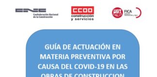 Guía en materia preventiva para la vuelta al trabajo en las obras de construcción