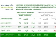Avance datos estadísticos en Castilla y León. Acumulado Enero – Junio 2020 por fecha de apertura