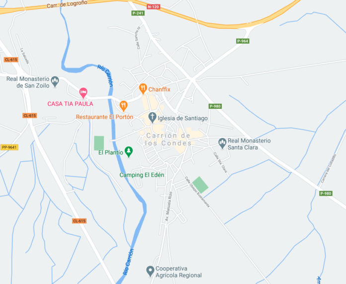 Mapa de Carrión de los Condes