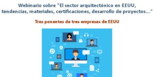 Webinario GRATUITO sobre sector arquitectónico, tendencias, materiales, licencias, … en EEUU