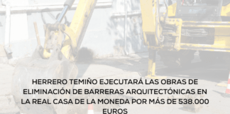 Herrero Temiño ejecutará las obras de eliminación de barreras arquitectónicas en la Real Casa de la Moneda por más de 538.000 euros