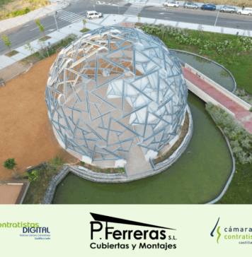 Cubiertas y Montajes P. Ferreras logra un premio internacional por la Geoda Urbana Valladolid