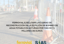Ferrovial ejecutará las obras de reconstrucción de la estación de bombeo de agua potable en Asturias por más de 7,1 millones de euros