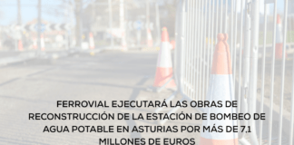 Ferrovial ejecutará las obras de reconstrucción de la estación de bombeo de agua potable en Asturias por más de 7,1 millones de euros